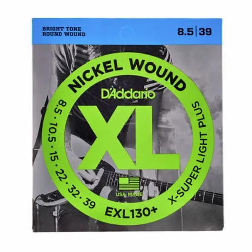 D Addario Gitarrensaiten E Gitarre - EXL130+ Extra Super Light Plus, für vielseitigen und hellen E-Gitarrenton, hergestellt in den USA
