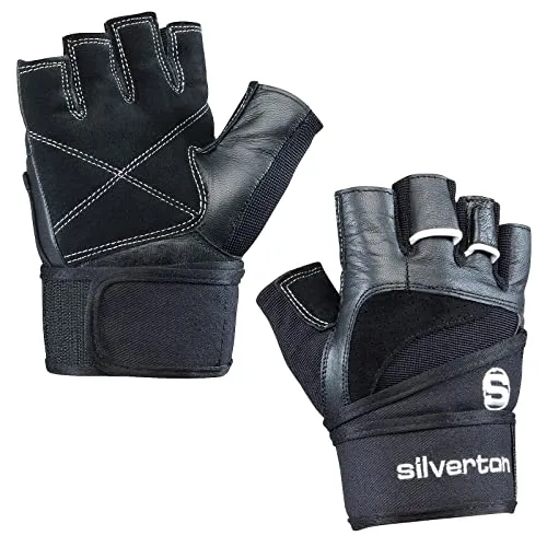 silverton Power Fitness Handschuhe mit Handgelenkumwicklung - Handschuhe für Fitness mit verstellbarer Handgelenkumwicklung für optimale Stabilität und Schutz. Ideal für intensives Training, bieten sie Komfort und Langlebigkeit durch robuste Verarbeitung.