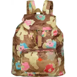 Oilily Etch Flowers Folding Classic Backpack Brownie