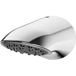 KWC AQUAJET-Slimline Duschkopf DN15 mit Antikalk-System - Eleganter Duschkopf aus verchromtem Messing mit Wandanschluss. Der Durchfluss wird auf 9 l/min reguliert, ideal für effizienten Wasserverbrauch. Perfekt für eine stilvolle und praktische Dusche.