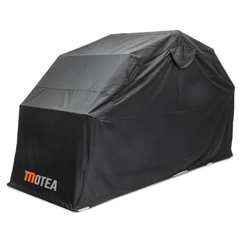 Motorrad Zeltgarage Faltgarage XXL schwarz - Motorradabdeckung für optimalen Schutz vor Regen, Schnee und UV-Strahlen. Mit stabiler Konstruktion, wasserdichtem Material und Belüftungsöffnung, ideal für lange Standzeiten und tägliche Nutzung.