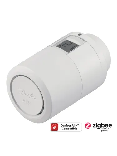 Danfoss Ally elektrischer Thermostat - ZigBee 5-35 Grad C - Zubehör für Klima & Heizen, smarter PID-Regler für optimale Temperaturkontrolle und energieeffiziente Heizungsregelung.