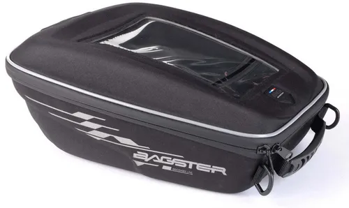 Bagster Baglocker 12L Tankrucksack schwarz - Motorradkoffer mit praktischer Smartphone-Tasche und sicherer Baglocker-Befestigung für müheloses Reisen.