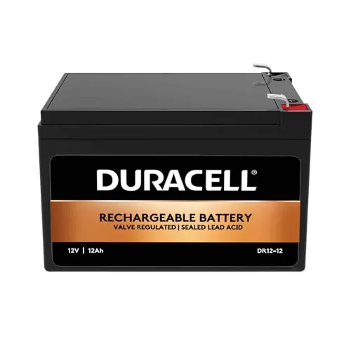 Duracell 12V 12Ah VRLA-Batterie DR12-12 - Zuverlässige 12V 12Ah VRLA-Batterie für vielseitige Anwendungen. Ideal für Notstromversorgung und leistungsstarke Geräte.