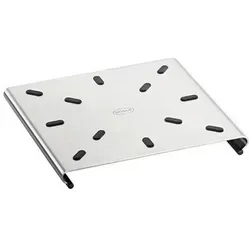 Rösle Topfuntersetzer Edelstahl 17x17,5 cm - Koch- & Suppentöpfe mit kratzfester, leicht zu reinigender Oberfläche und isoliertem Griff für sicheres Kochen auf Induktions- und Gasherden.