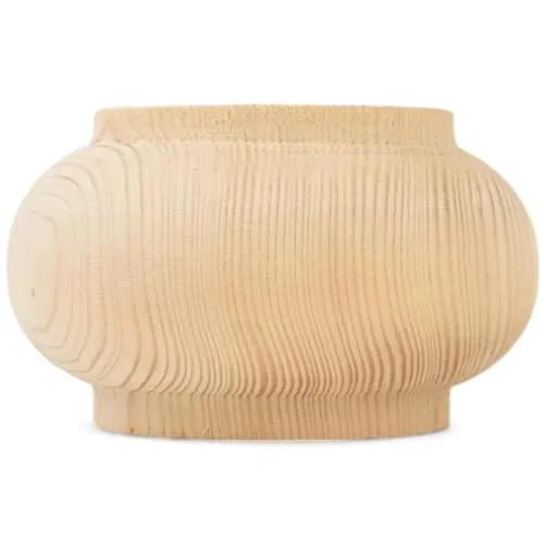 Holzando Holzfüße für Möbel aus Fichte ø95 - naturbelassenes Holz - ideal für Restauration & Reparatur - Möbelfüße Holz in Verschiedene Größen & Materialien erhältlich