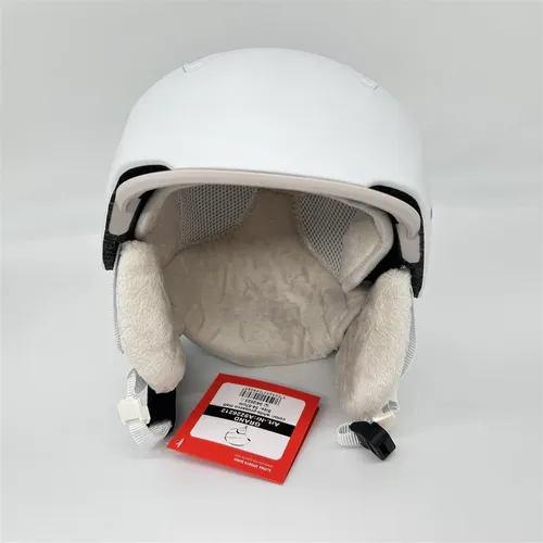 Alpina Grand Skihelm, weiß-Prosecco matt, 54-57 cm - Skihelm für Erwachsene mit anpassbaren Luftöffnungen für perfektes Klima und optimaler Stoßabsorption durch innovative Luftkammern. Robust und sicher dank 3 Shell Construction und Edge Protect.