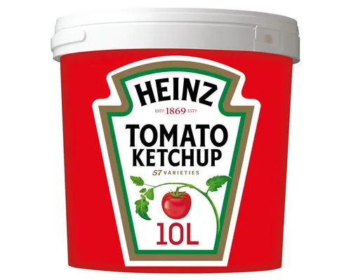 Heinz Tomatenketchup 11,5kg Eimer - Ketchup, ideal für Großverbraucher und Veranstaltungen, bietet den klassischen Geschmack von Heinz für unvergessliche Gerichte.