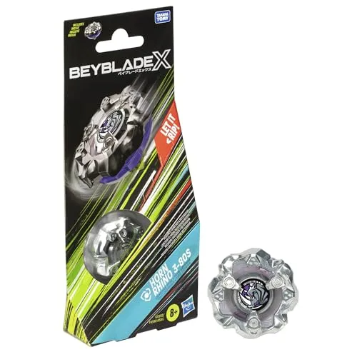 Beyblade X Horn Rhino 3-80S - Verteidigungs-Kreisel - Spielfiguren: Innovativer Beyblade X Horn Rhino 3-80S mit X-Celerator System für extreme Beschleunigung und spannende Duelle. Ideal für Kinder ab 8 Jahren!