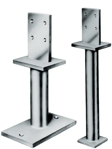 Simpson Strong Tie Stützenfuß PIS/PISB 100x80x10mm - Robuster Stützenfuß aus verzinktem Stahl, ideal für stabile Auflaufstützen in Bauprojekten. Perfekt für den Einsatz im Hochbau.