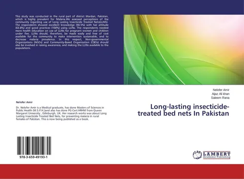 Long-lasting insecticide-treated bed nets In Pakistan Nelofer Amir