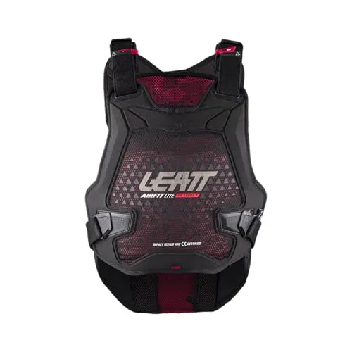Leatt 3DF Airfit Evo Lite Brustprotektor für Männer, Größe L/XL - Leichtgewichtiger Brust- und Rückenschutz aus 3DF Airfit-Schaum, bietet hervorragende Stoßabsorption und Atmungsaktivität für besten Tragekomfort bei Motorradfahrten.
