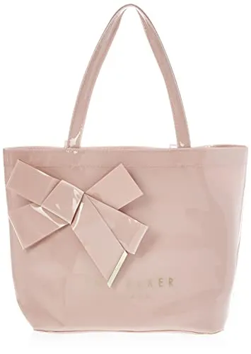 Ted Baker Damen Nikicon Shopper mit Schleife aus Vinyl, Rosa - Damen-Shopper, stilvoll mit eleganter Schleife und aus robustem Vinyl für Alltag und besondere Anlässe.
