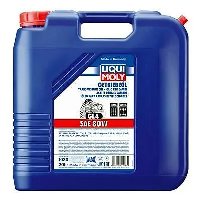 Liqui Moly Getriebeöl (GL4) SAE 80W 1033 - Hochleistungs-Getriebeöl für zuverlässigen Schutz und optimale Schmierung, ideal für manuelle Getriebe.