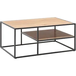 Couchtisch Kenny Eichefarben/Schwarz - Stylischer Couchtisch Kenny in Eichefarben und Schwarz, ideal für Ihr Wohnzimmer. Robuste Bauweise und modernes Design vereinen Funktionalität mit Ästhetik.