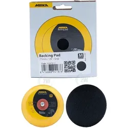 Mirka Schleifteller 77mm 1/4" Grip Medium - Zubehör für Elektrowerkzeug, optimal für hochwertige Schleifergebnisse und kompatibel mit verschiedenen Schleifscheiben dank Kletthaftung.