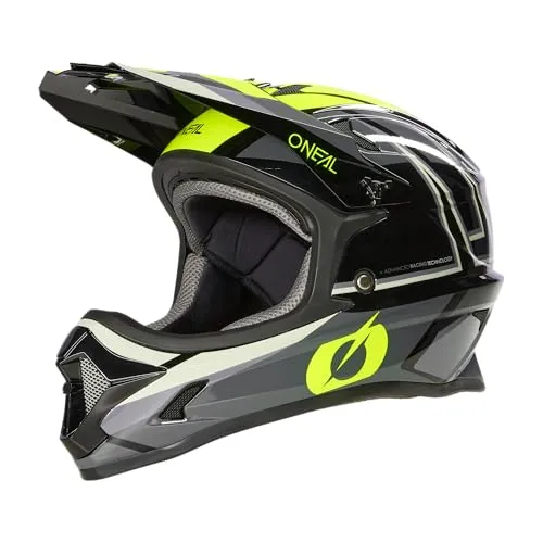 O'NEAL SONUS SPLIT V.23 Fahrradhelm - Schwarz/Neon Gelb, Größe M - Fahrradhelm mit stylischem Design und optimalem Schutz für sicheres Fahren.