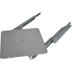 TV-Auszug 1005 - silber RAL 9006 - Einbauleuchten, 360° drehbar, mit hoher Tragkraft von 50 kg – ideal für flexibles TV-Viewing und platzsparende Lösungen.
