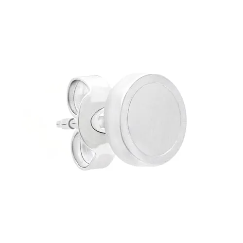 s.Oliver Herren Ohrring aus Edelstahl - Wasserfest & Hautfreundlich - Eleganter s.Oliver Ohrring aus mattiertem Edelstahl im runden Design. Mit Butterfly-Verschluss und 7 cm Länge, ideal für jeden Anlass. Kommt in einem wiederverwendbaren Baumwoll-Säckchen - perfekt zum Verschenken!