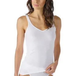 Mey Tanktop Noblesse schmale Passform, breite Träger, tiefer V-Ausschnitt weiß M (40)