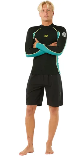RIP CURL DAWN PATROL LS 1.5 Neopren Top 2025 - Blue Lagoon - M - Neopren Jacke für Surfer, die Wärme und Beweglichkeit suchen. Hergestellt aus 1,5 mm Neopren, bietet sie hervorragende Isolierung und Flexibilität für die perfekte Surfsession.