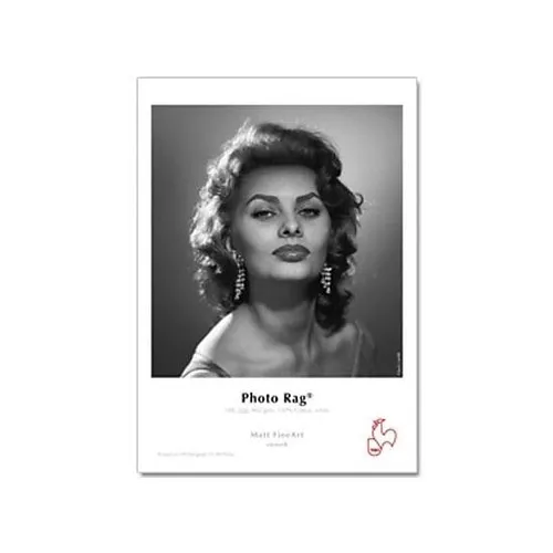 Hahnemühle Inkjet-Papier Photo Rag FineArt A3, 308 g/m² - Druckerpapiere aus 100%-Baumwolle für hochwertige FineArt-Drucke. Einseitig matt mit beeindruckender Bildtiefe und hoher Alterungsbeständigkeit.