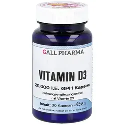 Vitamin D3 20.000 I.e. Gph Kapseln - Arzneimittel zur Unterstützung des Immunsystems, hochdosiert mit 20.000 I.E. für optimale Versorgung, ideal für die kalte Jahreszeit.