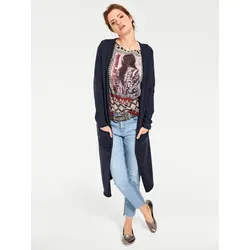 heine Strickjacke Long-Strickjacke blau 36