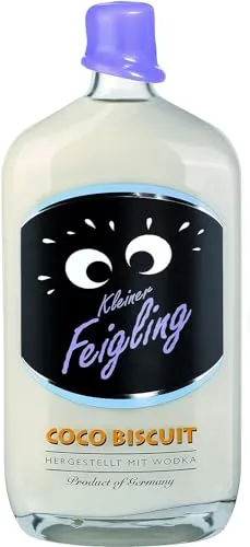 Kleiner Feigling Coco Biscuit 3000ml – Tropischer Wodka mit Kokosgeschmack - Wodka mit Geschmack – Erlebe karibisches Flair mit feinstem Wodka und cremigem Kokosgeschmack. Ideal für jede Feier und unvergessliche Partynächte.