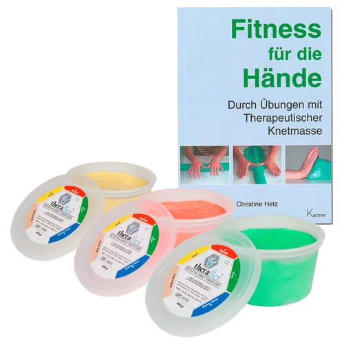 Theraflex Therapie-Knetmasse 450 g, 3er Set inkl. Buch - Theraflex Therapie-Knetmasse 450 g, 3er Set inkl. Buch. Ideal zur Förderung der Kreativität und motorischen Fähigkeiten bei Kindern. Mit geprüfter Qualität für vielfältige Anwendungen in Therapie und Spiel.