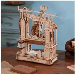 ROKR 3D-Puzzle Classic Printing Press - 3D-Puzzle mit 303 Puzzleteilen, ermöglicht das Gestalten und Drucken eigener Visitenkarten – kreativer Bastelspaß für Jung und Alt!