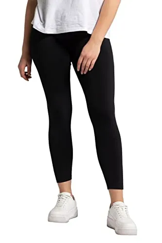 Studio Untold Damen Jersey-Leggings Hose, Darkgray, 46 Große Größen EU