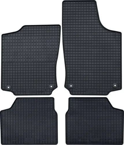 PETEX Fußmattensatz schwarz für OPEL 52110 - Auto-Fußmatten, vorbereitet für Befestigungssystem, hoher Rand als Schmutzfänger, schadstoffgeprüft und 4-teiliges Set für Opel Corsa C Modelle ab 2000.