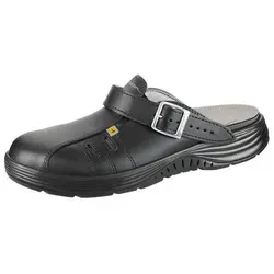 Abeba ESD-Clog x-light 7131142, Größe 41, schwarz - Arbeits- & Schutzkleidung: Hochwertiger ESD-Clog mit verstellbarem Fersenriemen, atmungsaktivem Innenfutter und rutschhemmender Sohle für sicheren Komfort in sensiblen technischen Bereichen.