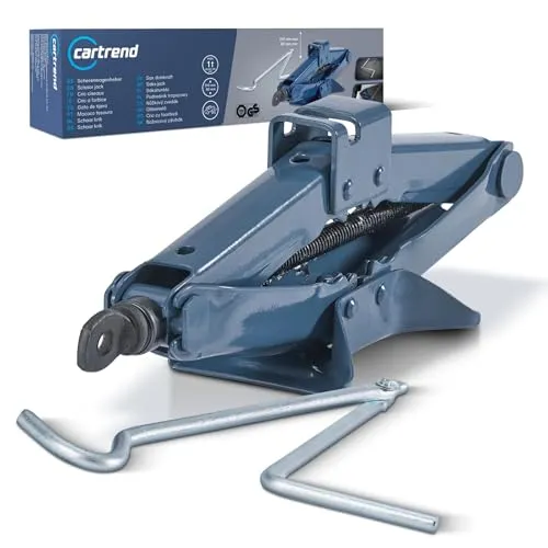 Cartrend Scherenwagenheber 1000 kg - Sonstige, Tragkraft bis 1000 kg, ideal für Werkstatt und Hobby, mit TÜV/GS Prüfzeichen für höchste Sicherheit und Qualität.
