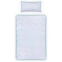 Enris 4-Jahreszeiten-Steppdecke 240x260cm inkl. Kissen - Vielseitige 2-teilige Steppdecke für jede Jahreszeit! Mit Druckknöpfen für optimale Wärme im Winter. Maschinenwaschbar und pflegeleicht, ideal für Allergiker.