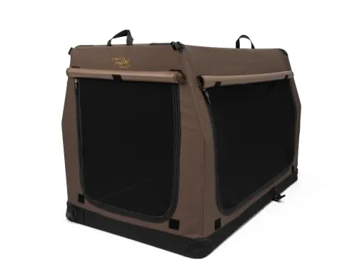 TrendPet TPX110-Pro - Faltbare Hundebox mit Aluminium Rahmen - Hundebox für Hunde, leicht und stabil dank Aluminiumrahmen. Ideal für Reisen, mit Verdunkelungsmöglichkeiten und hochwertigem Sichtschutz.