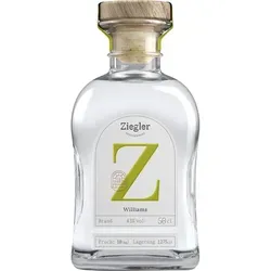 Ziegler Williams Birnenbrand 43% - Premium Obstbrand - Obstbrände, hergestellt aus erlesenen Williamsbirnen für einen intensiven Geschmack und eine feine Aroma-Entwicklung.