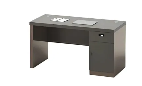 Moderner Schreibtisch mit Stauraum und Kabeldurchführung - Stylischer Bürotisch in Schwarz, 140 cm breit, aus massivem Holz, ideal für Ihr Arbeitszimmer. Mit abschließbarem Stauraum für Ordnung und Sicherheit.