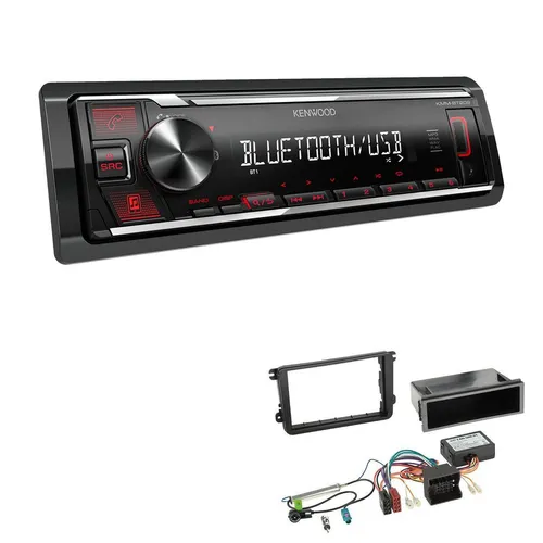 Kenwood 1-DIN Autoradio Bluetooth USB AUX für VW Golf VI - Vielseitiges 1-DIN Autoradio mit Bluetooth, USB und AUX-Anschluss. Ideal für VW Golf VI (2003-2013) - genießen Sie Musik-Streaming und Freisprechanrufe in hochwertiger Klangqualität.
