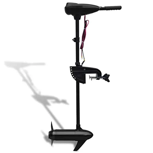 Elektrischer Trolling-Motor 55 lbs - Funktionsjacken – Leistungsstarker Motor mit 55 lbs Schubkraft, 5 Vorwärts- und 3 Rückwärtsgeschwindigkeiten, ideal für Angler und Bootsfahrer.