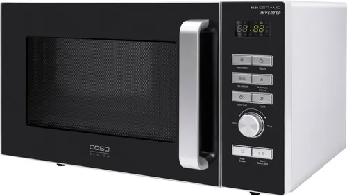 Caso Design CASO MI 30 Ceramic Mikrowelle - Mikrowelle mit elegantem Design und innovativer Inverter-Technologie für gleichmäßiges Garen und Auftauen.