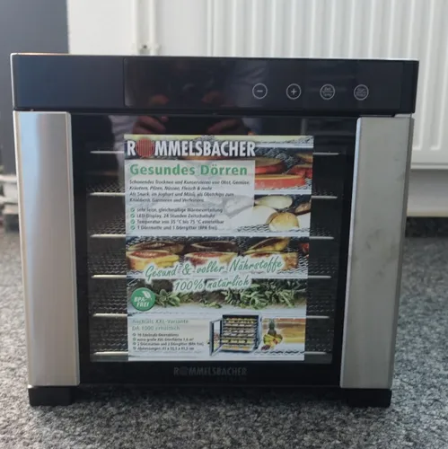 Rommelsbacher DA 900 Dörrautomat - 600W, 6 Etagen für schonendes Trocknen von Lebensmitteln