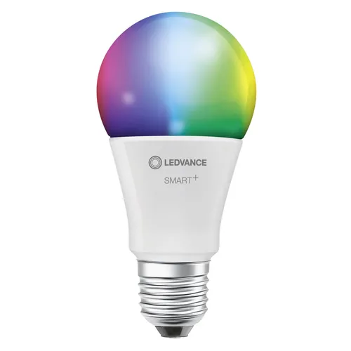 Ledvance Smart WIFI LED-Lampen A60 E27, dimmbar, 3 Stück - LED-Lampen mit WiFi-Technologie und RGB-Farbsteuerung, steuerbar über App oder Sprachassistenten. Ideal für Wohnräume und Gewerbe, mit einer Lebensdauer von bis zu 15.000 Stunden.