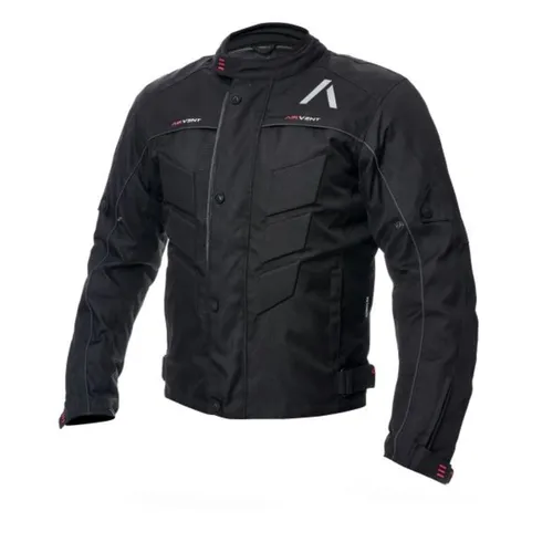 Motorrad Textiljacke ADRENALINE PYRAMID 2.0 PPE 3XL - Hochwertige Motorradjacke für Herren in Schwarz, ausgestattet mit CE-Protektoren und Thermofutter für optimalen Schutz und Komfort bei Touren.