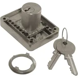 JUNIE Zylinder-Kastenschloss verstellbar 2828 - Zylinder Messing , BN 0102 , BN0102 vernickelt