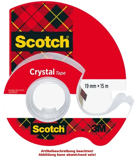 Scotch Handabroller Crystal, transparent, im Handabroller