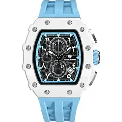 Tsar Bomba TB8204QA-02 Herrenuhr Elemental Chronograph 44mm 5ATM - Weiß