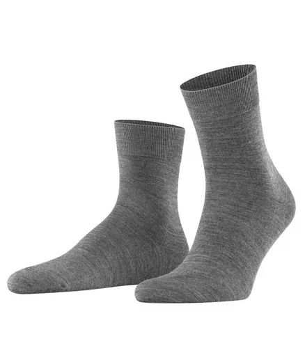 FALKE Kurzsocken Tagessocke Airport (klimaregulierende Merinowolle) dunkelgrau Herren