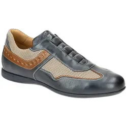 Galizio Torresi 313110 19022 Slipper blau 43 EU - Herren-Slipper aus hochwertigem Echtleder, sportlich und komfortabel dank Gummizug und ungefüttertem Innenmaterial - ideal für lässige Outfits.